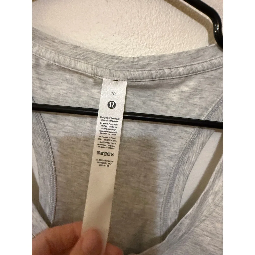 Lululemon Love Tank Heather Core Gray Size 10 NWT